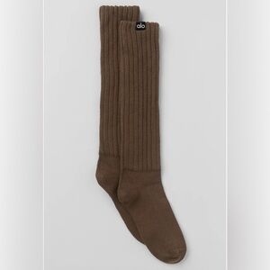 alo Unisex Scrunch Sock Espresso